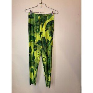 Issey Miyake Green Printed Leggings